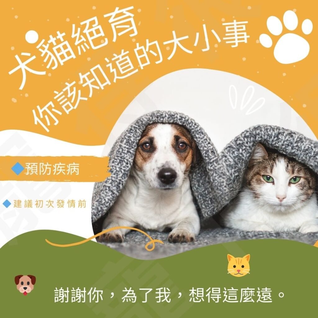 為什麼要幫貓狗結紮?
